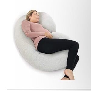 Comfortable Gray Body Pillow pregnancy